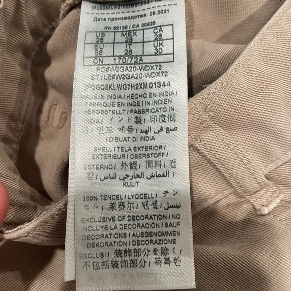 Guess Women's Cargo Pants - Beige - Picture 4 of 4
